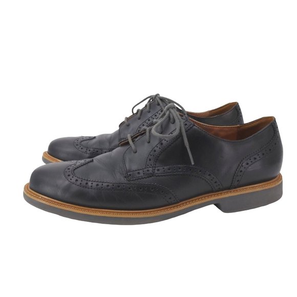 Cole Haan Other - Cole Haan Grand OS Wingtip Oxford Shoes Mens 10 Black Leather Lace Up